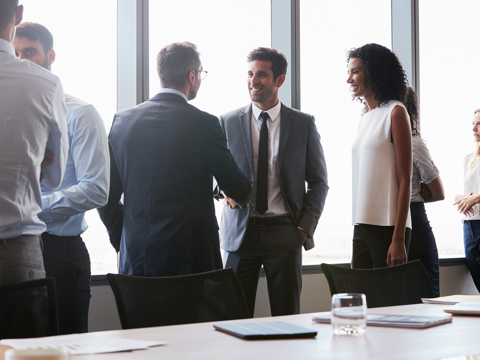 people in a conference room